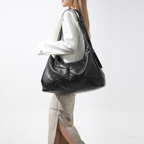 PU Leather Shoulder Tote Bag