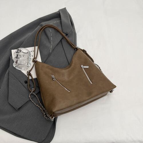 PU Leather Versatile Tote Bag