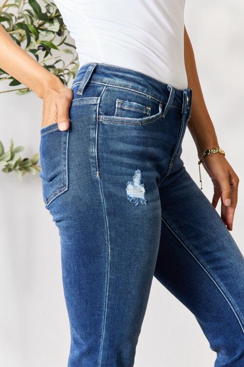 *BAYEAS* Distressed Cropped Jeans