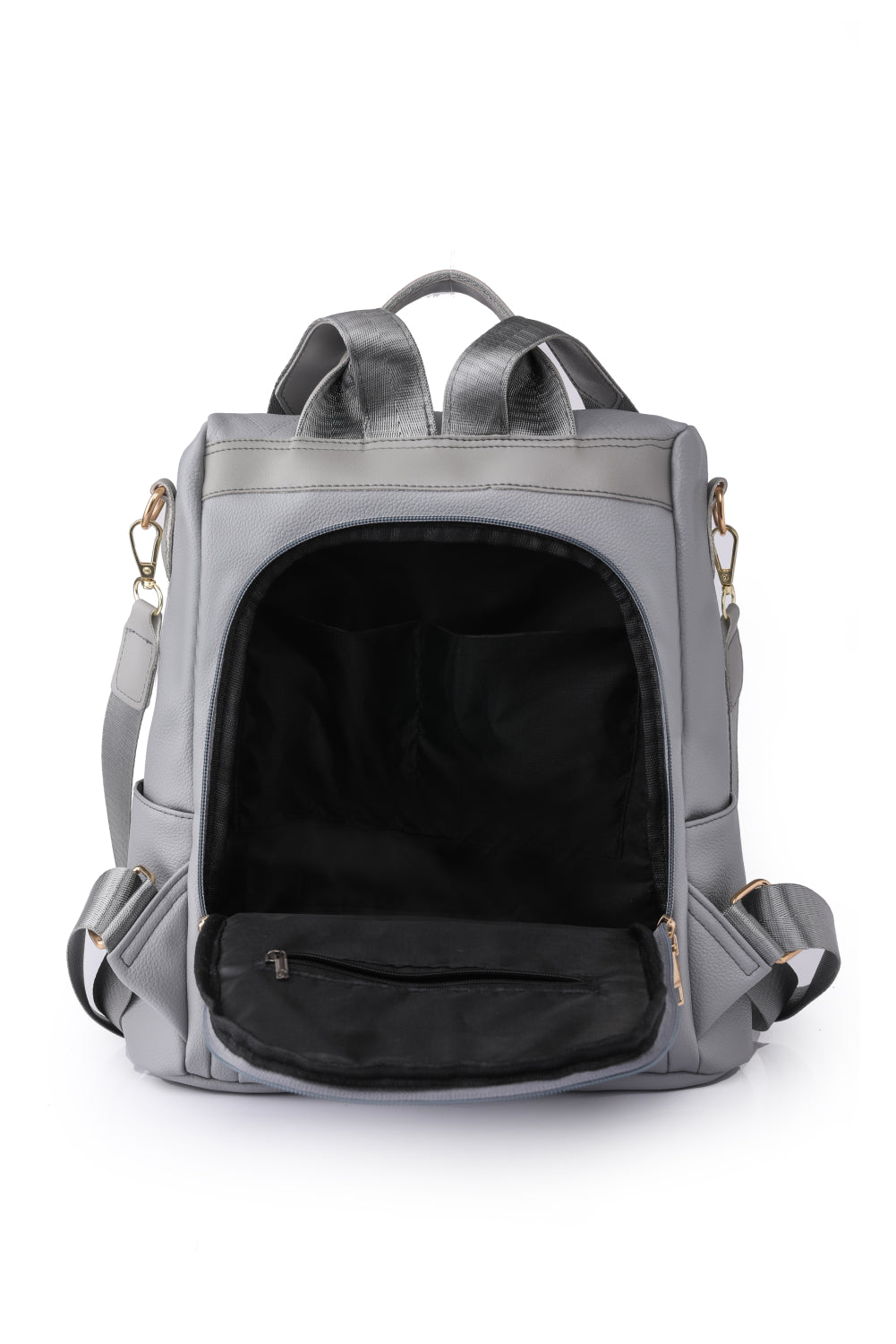 Pom-Pom Zipper Backpack