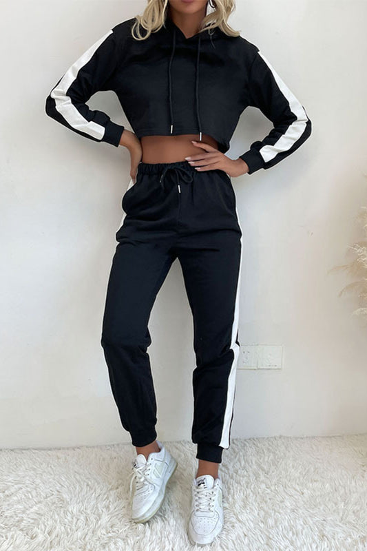 Cropped Hoodie and Jogger Set