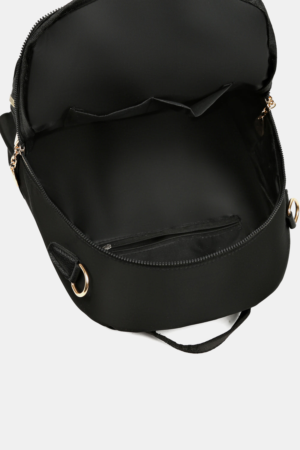 Medium Polyester Backpack With Gold Hardware